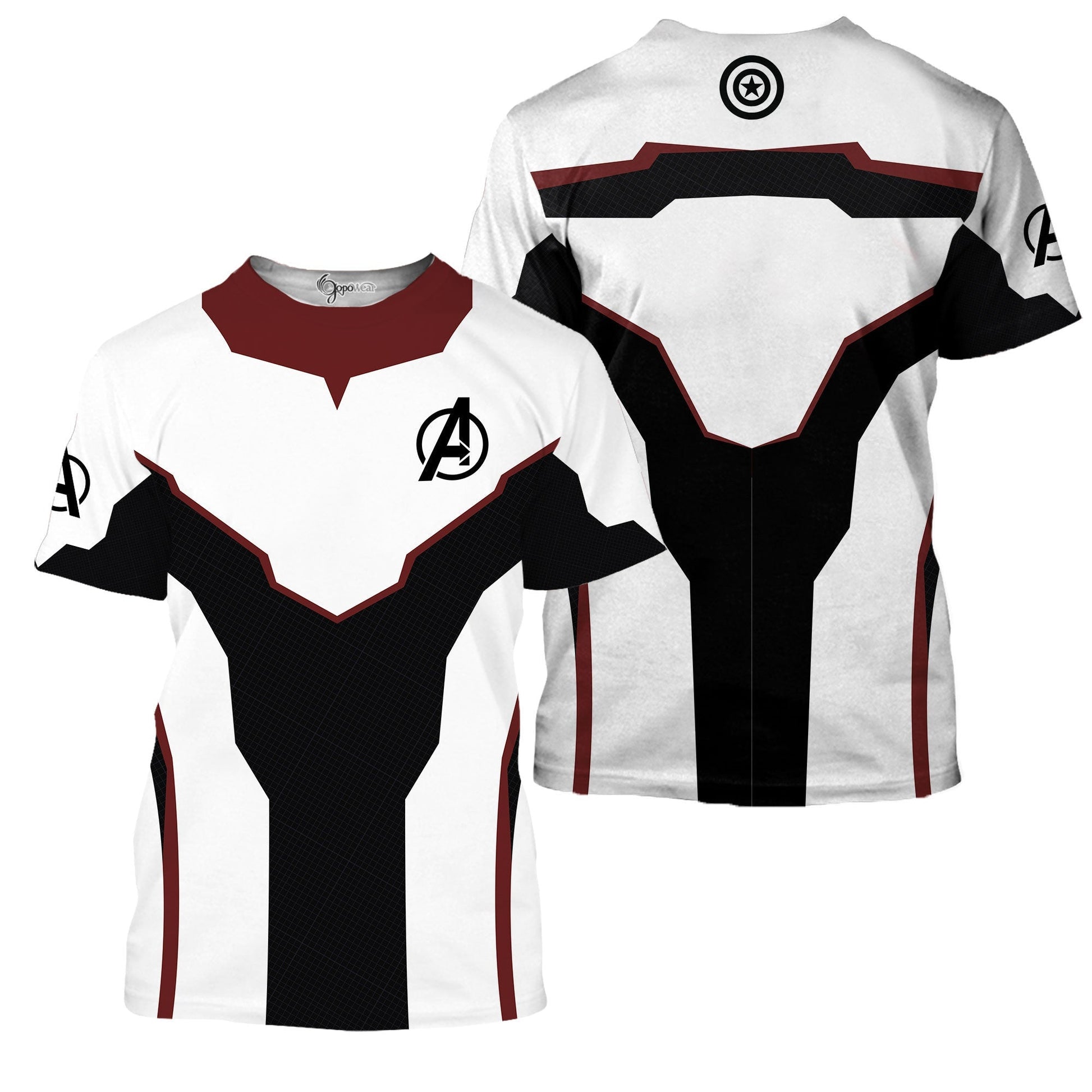 Red End Game Custom Cosplay Costume Tshirt Zip Hoodie Sweatshirt Shorts QT210335Hf