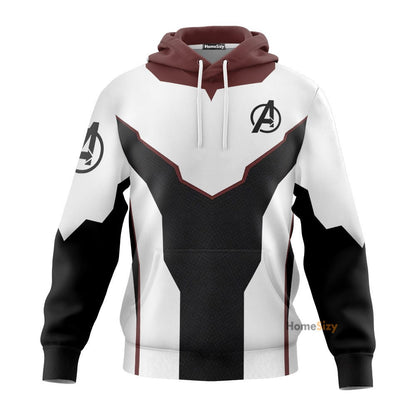 Red End Game Custom Cosplay Costume Tshirt Zip Hoodie Sweatshirt Shorts QT210335Hf