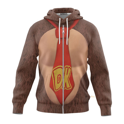  Donkey Kong Custom Cosplay Costume Hoodie QT208514Hg