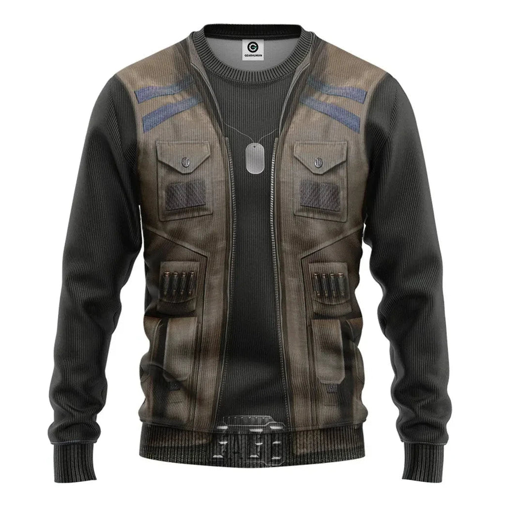 Mortal Kombat Johnny Cage - Cosplay Costume Hoodie QT209206