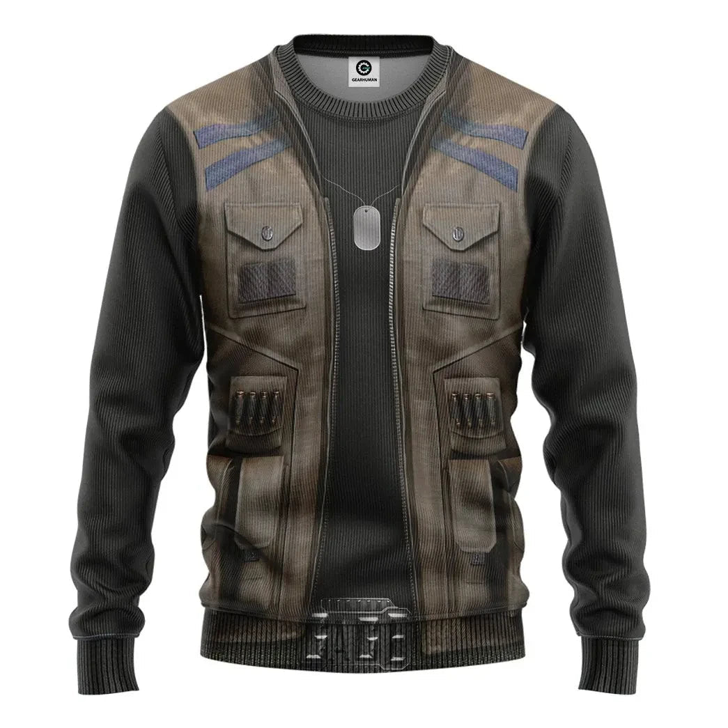 Mortal Kombat Johnny Cage - Cosplay Costume Hoodie QT209206