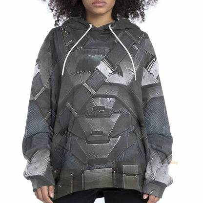  DC Batman's Bulky Power Suit Custom Cosplay Costume Hoodie QT302035Hf