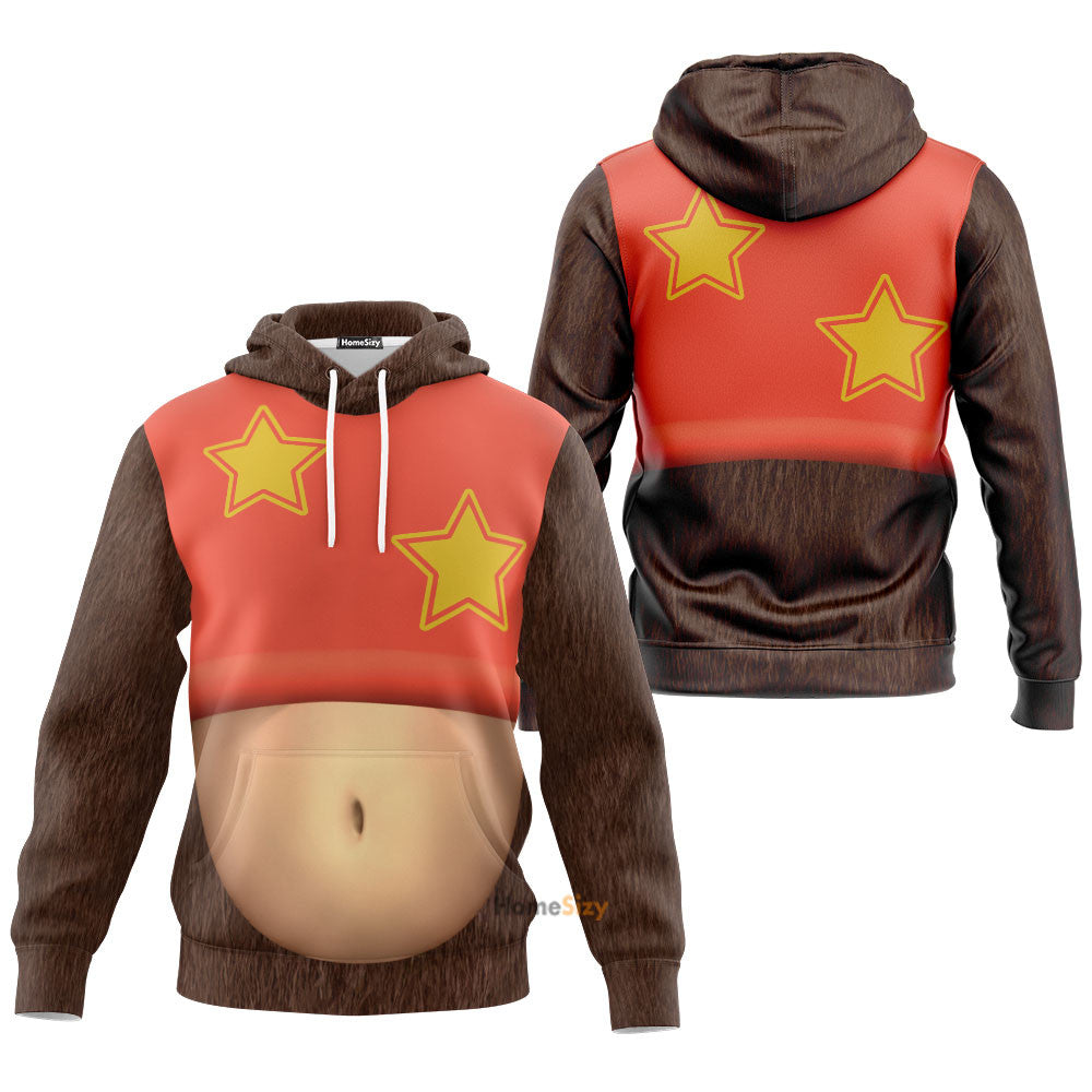 QT205060Hc Diddy Kong Custom Cosplay Costume Tshirt Hoodie