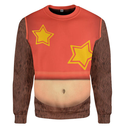 QT205060Hc Diddy Kong Custom Cosplay Costume Tshirt Hoodie