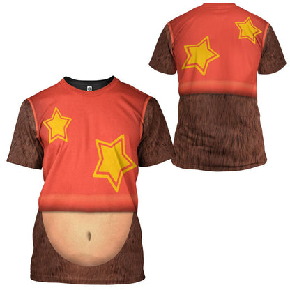 QT205060Hc Diddy Kong Custom Cosplay Costume Tshirt Hoodie