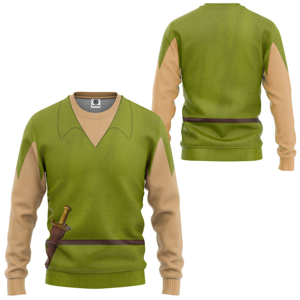  Peter Pan Custom Cosplay Costume Hoodie Tshirt QT209317
