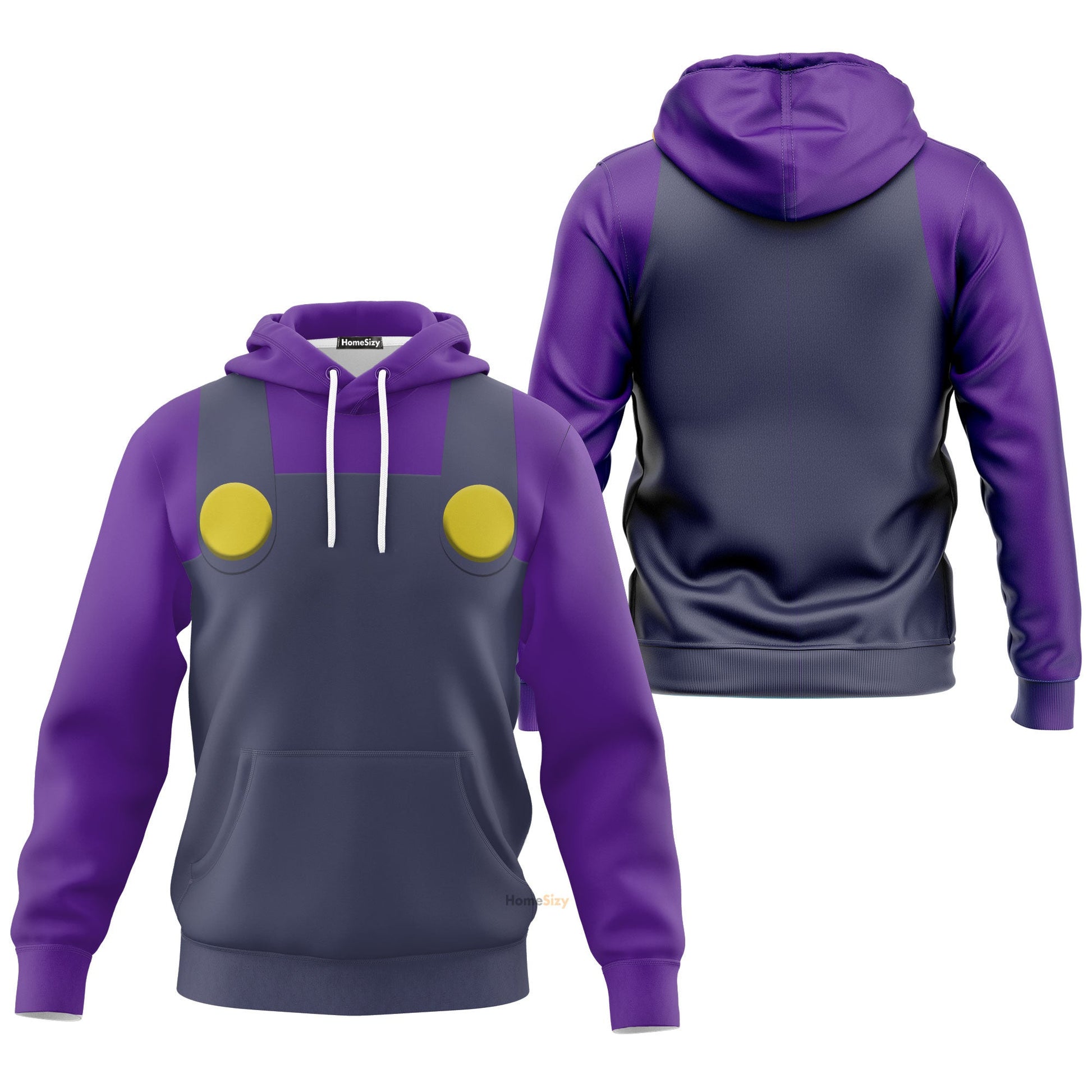  Waluigi Custom Cosplay Costume Hoodie QT205287Hf