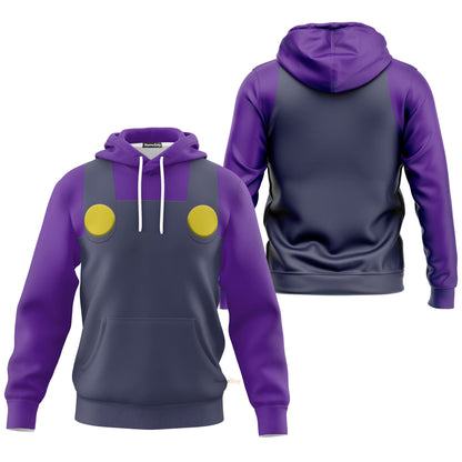  Waluigi Custom Cosplay Costume Hoodie QT205287Hf