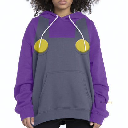  Waluigi Custom Cosplay Costume Hoodie QT205287Hf