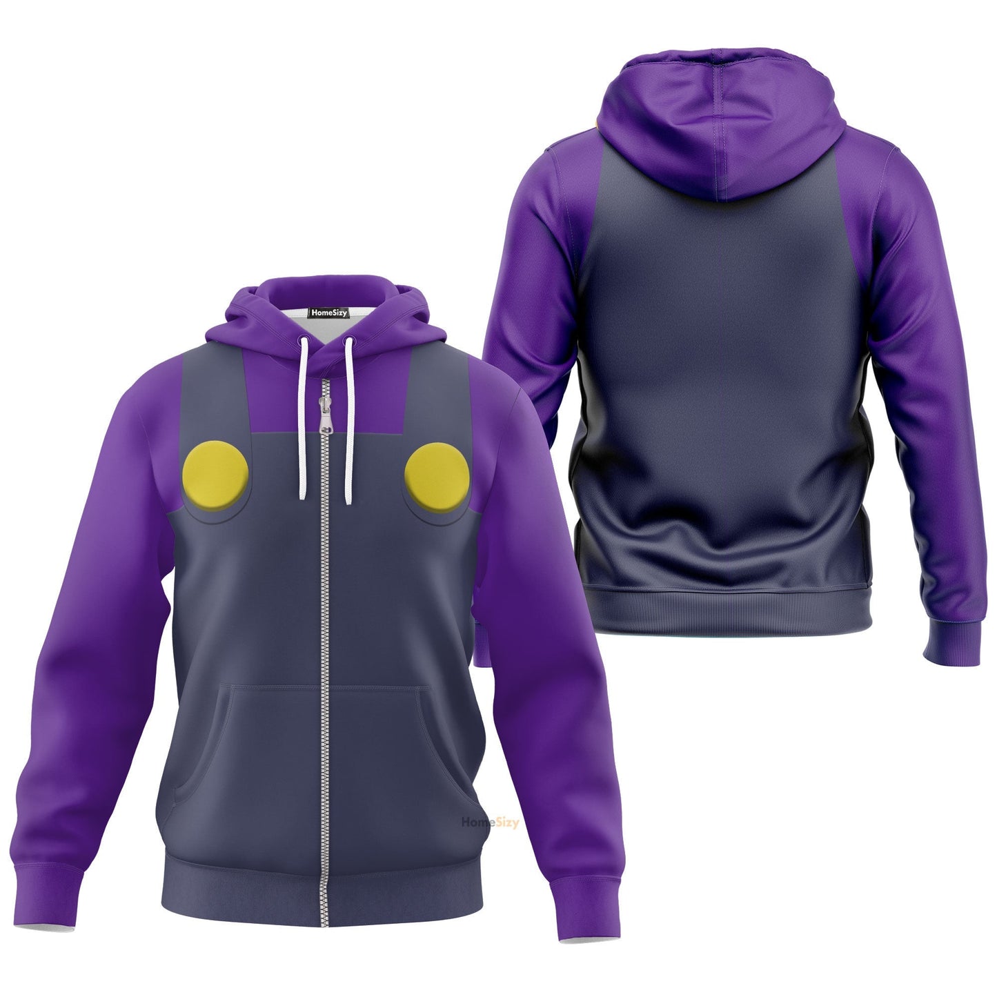  Waluigi Custom Cosplay Costume Hoodie QT205287Hf