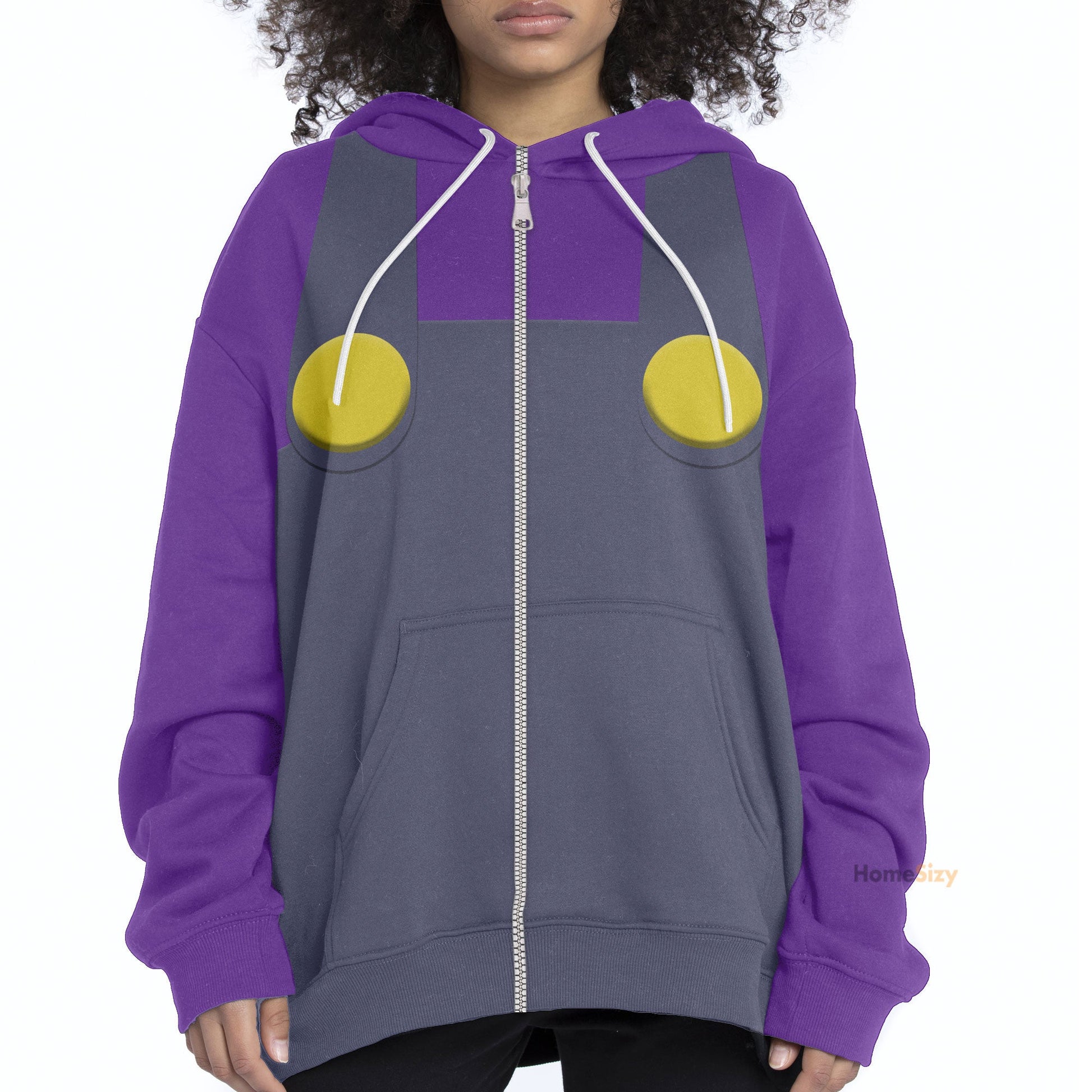  Waluigi Custom Cosplay Costume Hoodie QT205287Hf