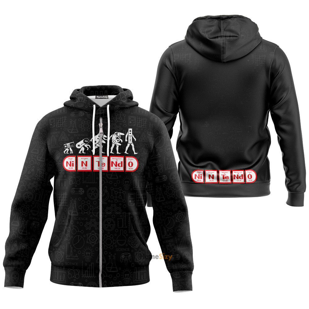  Nintendo and Chemistry - Hoodie QT309563