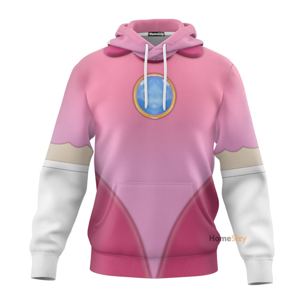 Princess Peach Custom Cosplay Costume Tshirt Hoodie QT208083Hf