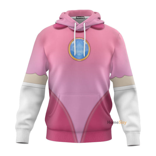  Princess Peach Custom Cosplay Costume Tshirt Hoodie QT208083Hf