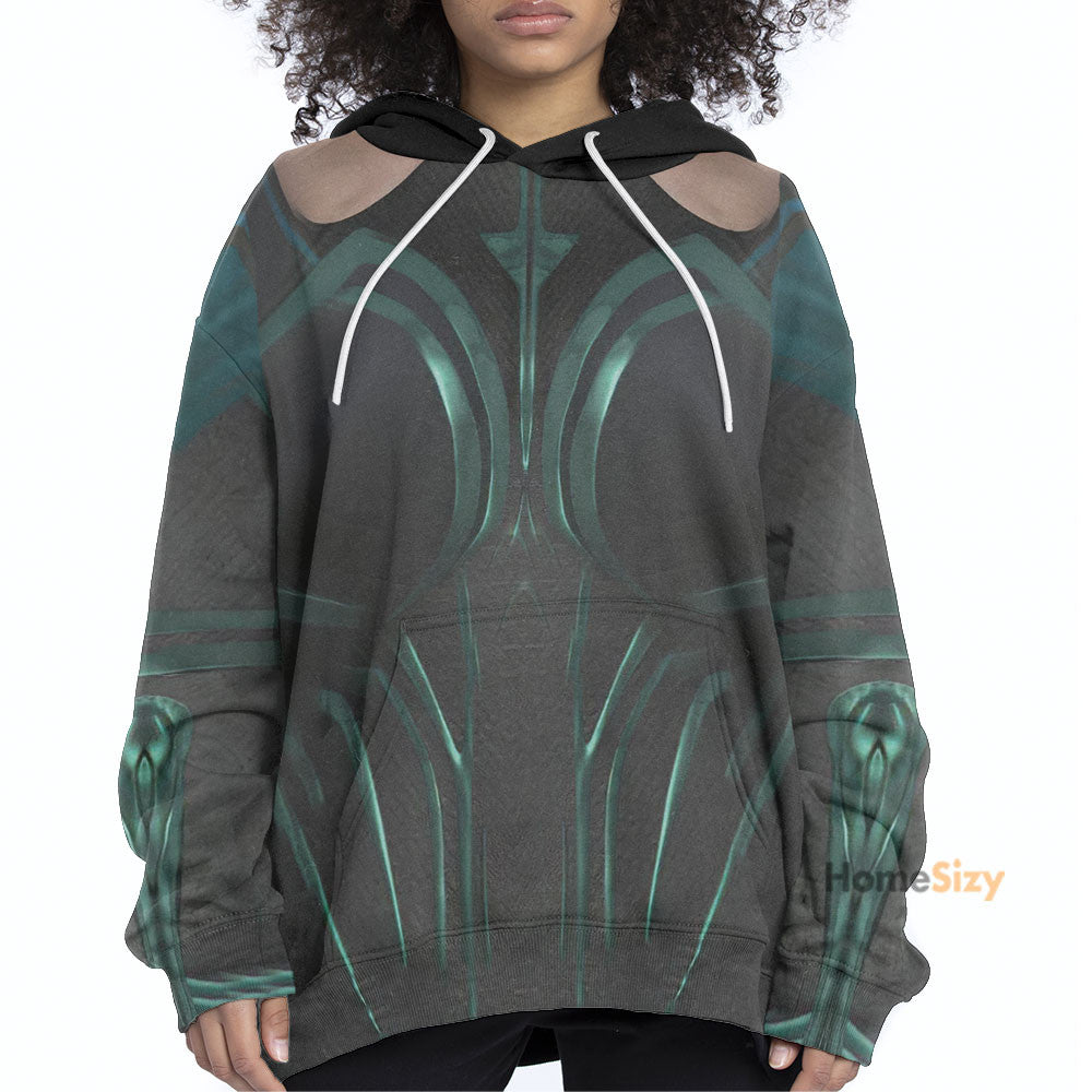  Marvel Hela Odinsdottir Custom Cosplay Costume Tshirt Hoodie QT209003Tf