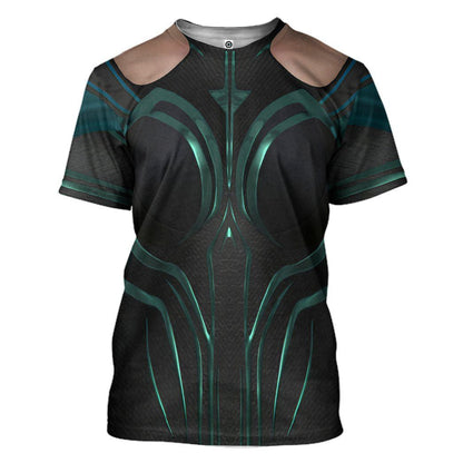  Marvel Hela Odinsdottir Custom Cosplay Costume Tshirt Hoodie QT209003Tf