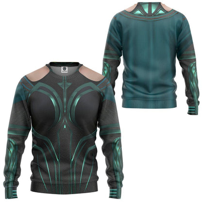 Marvel Hela Odinsdottir Custom Cosplay Costume Tshirt Hoodie QT209003Tf