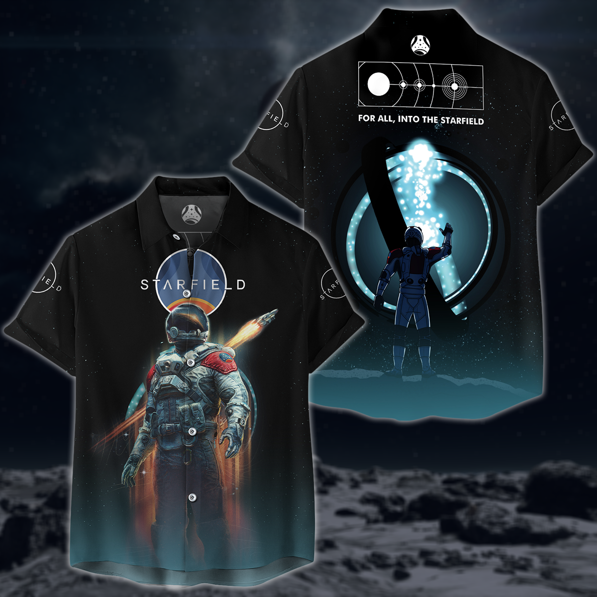 Starfield Video Game 3D All Over Printed T-shirt Tank Top Zip Hoodie Pullover Hoodie Hawaiian Shirt Beach Shorts Joggers