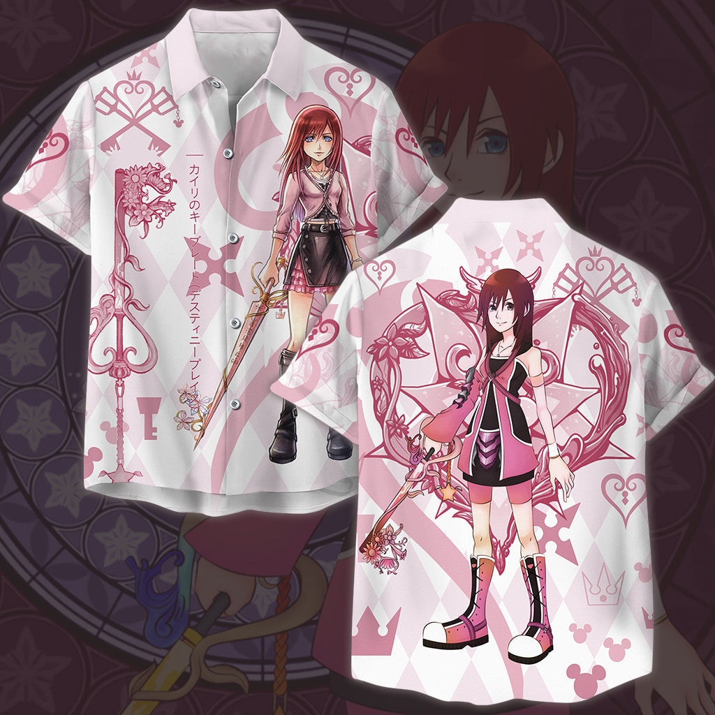 Kingdom Hearts Kairi Video Game All Over Printed T-shirt Tank Top Zip Hoodie Pullover Hoodie Hawaiian Shirt Beach Shorts Joggers