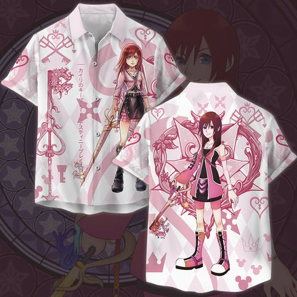 Kingdom Hearts Kairi Video Game All Over Printed T-shirt Tank Top Zip Hoodie Pullover Hoodie Hawaiian Shirt Beach Shorts Joggers