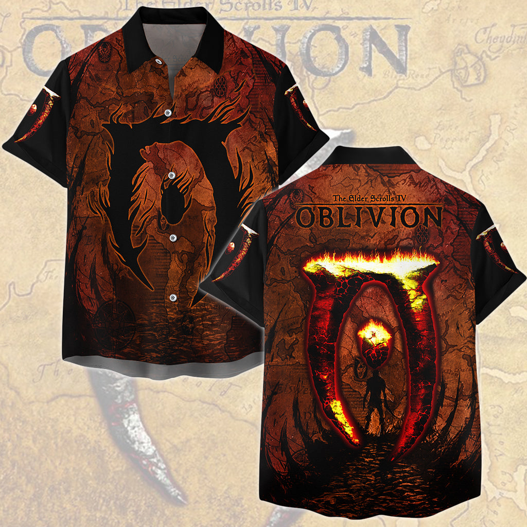 The Elder Scrolls IV: Oblivion Video Game All Over Printed T-shirt Tank Top Zip Hoodie Pullover Hoodie Hawaiian Shirt Beach Shorts Joggers