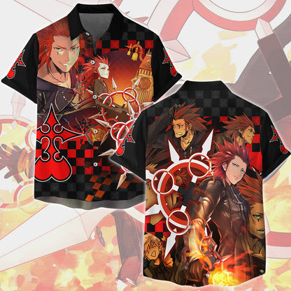 Kingdom Hearts Axel Video Game All Over Printed T-shirt Tank Top Zip Hoodie Pullover Hoodie Hawaiian Shirt Beach Shorts Joggers