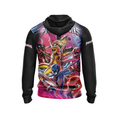 Power Ranger Hoodie Mighty Morphin Power Rangers Black Hoodie