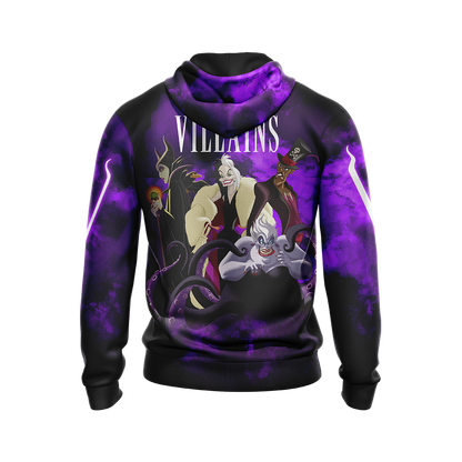  DN Hoodie DN Vilains Cruella Maleficent Hades Purple Hoodie