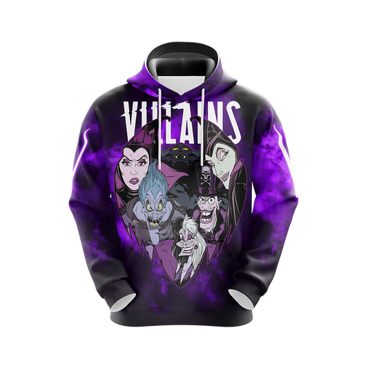  DN Hoodie DN Vilains Cruella Maleficent Hades Purple Hoodie