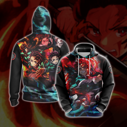 Demon Slayer Kamado Tanjiro Unisex 3D T-shirt Zip Hoodie Pullover Hoodie