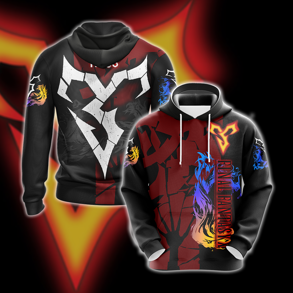 Final Fantasy X Tidus Symbol Unisex 3D T-shirt Zip Hoodie Pullover Hoodie