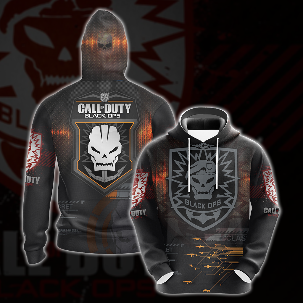 Call of Duty: Black Ops All Over Print T-shirt Tank Top Zip Hoodie Pullover Hoodie Hawaiian Shirt