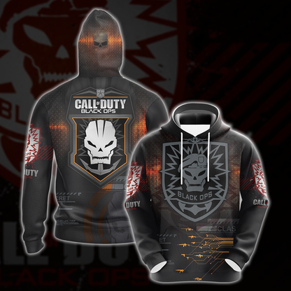 Call of Duty: Black Ops All Over Print T-shirt Tank Top Zip Hoodie Pullover Hoodie Hawaiian Shirt