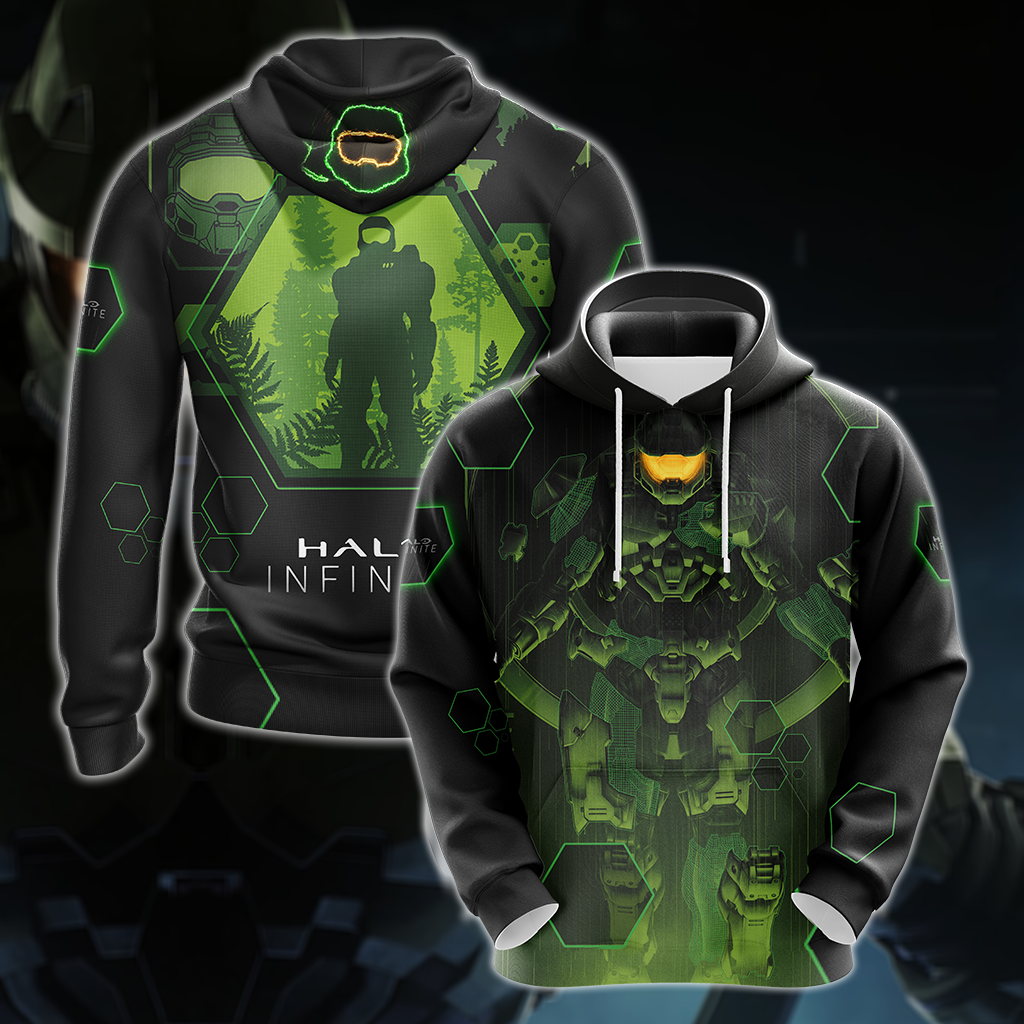 Halo Infinite Unisex 3D T-shirt Zip Hoodie Pullover Hoodie
