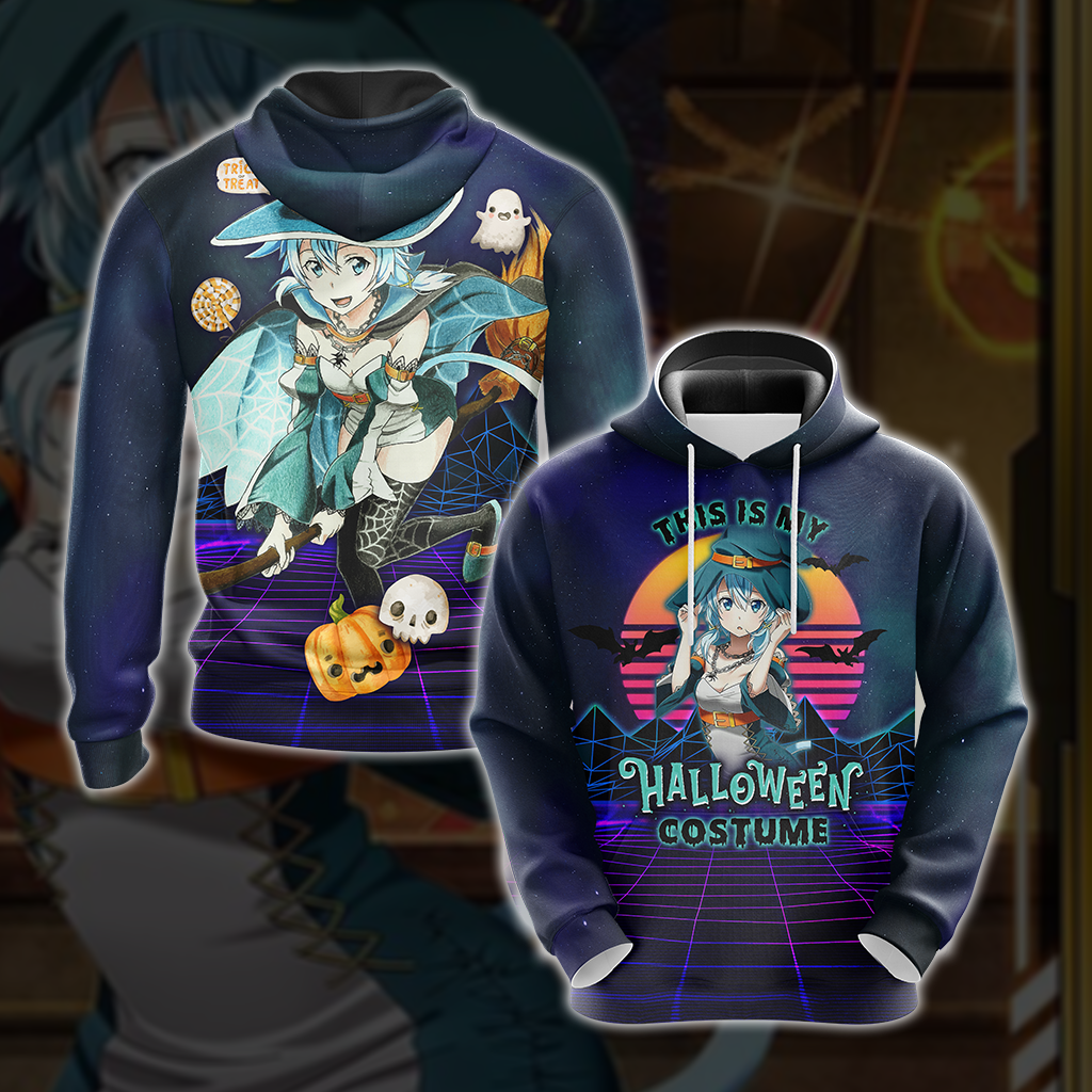 This is my Halloween Costume Sinon Sword Art Online All Over Print T-shirt Zip Hoodie Pullover Hoodie
