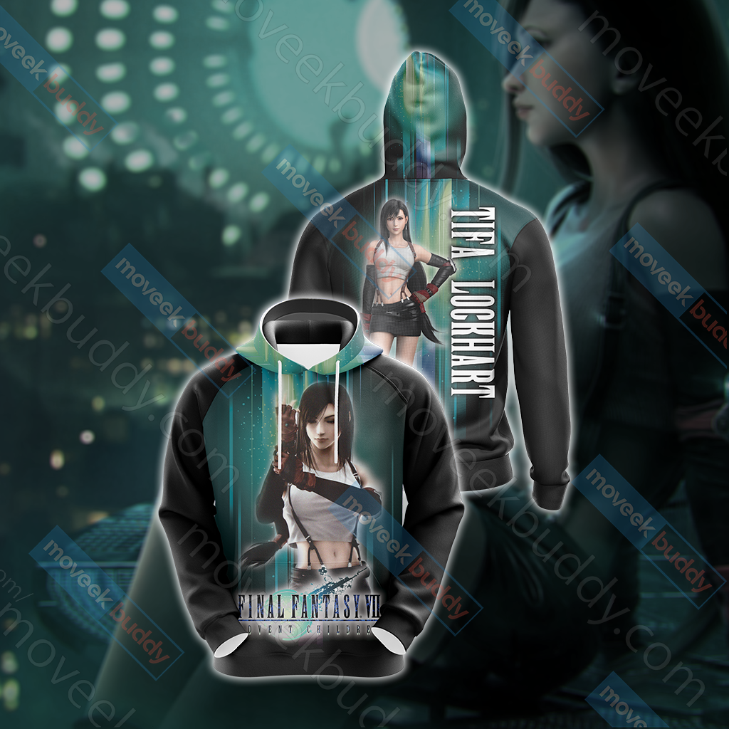 Final Fantasy VII - Tifa Lockhart Unisex Zip Hoodie T-shirt Pullover Hoodie
