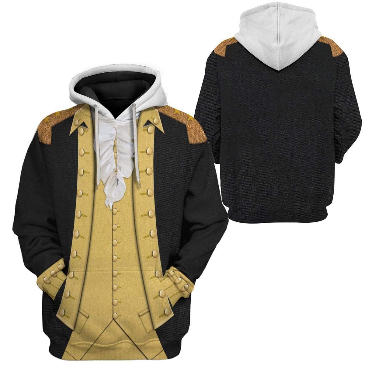 Hoodie Custom George Washington T-shirt - Hoodies - Sweater Apparel