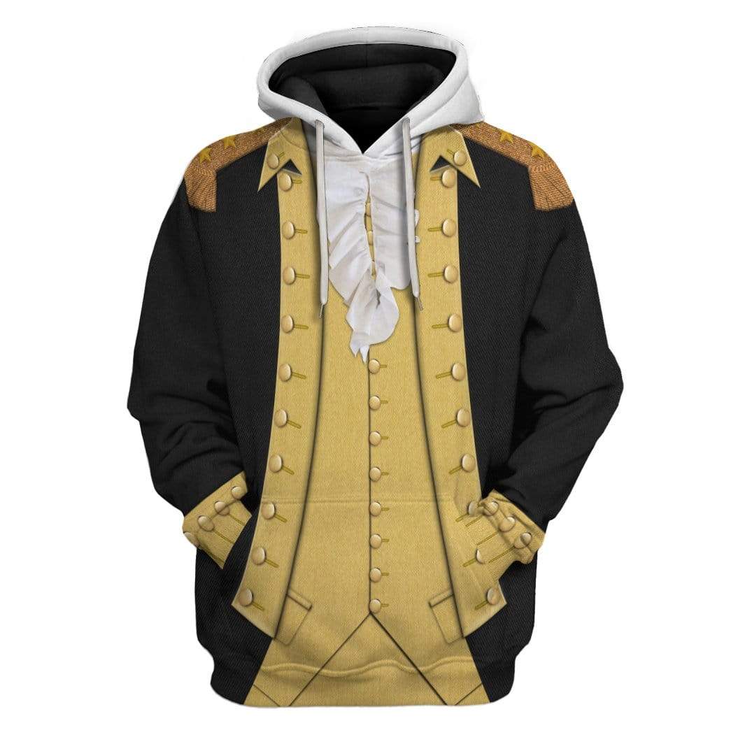 Hoodie Custom George Washington T-shirt - Hoodies - Sweater Apparel