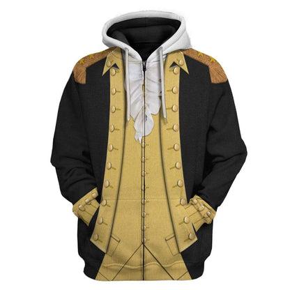 Hoodie Custom George Washington T-shirt - Hoodies - Sweater Apparel