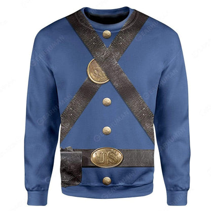 Hoodie Custom Union Infantry Uniform in Civil War Apparel