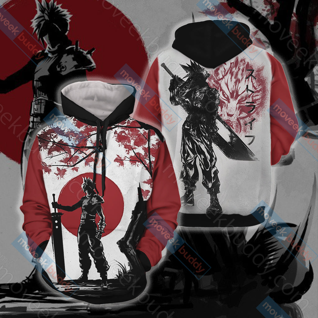 Final Fantasy 7 Cloud Strife T-shirt Zip Hoodie Pullover Hoodie