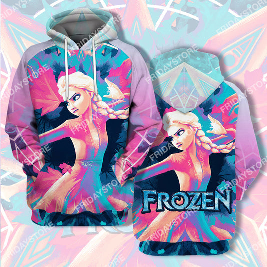  DN T-shirt Elsa And The Four Elemental Spirits T-shirt Awesome DN Frozen Hoodie Sweater Tank Elsa Hoodie Apparel