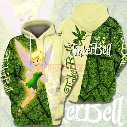 Tinkerbell T-shirt Beauty Tinker Bell Peter Pan 3D Print T-shirt Cute High Quality DN Hoodie Sweater Tank