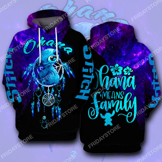  LAS T-shirt Ohana Means Family Dreamcatcher T-shirt Amazing DN Stitch Hoodie Sweater Tank