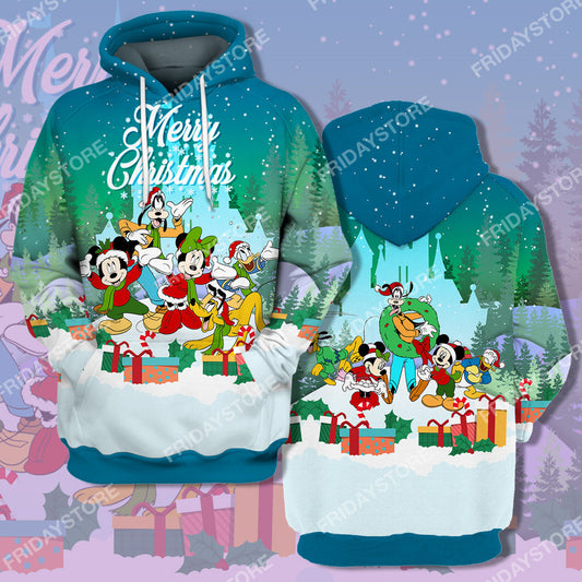  DN T-shirt Play Together Merry Christmas T-shirt Cute Amazing DN MK Mouse Hoodie  