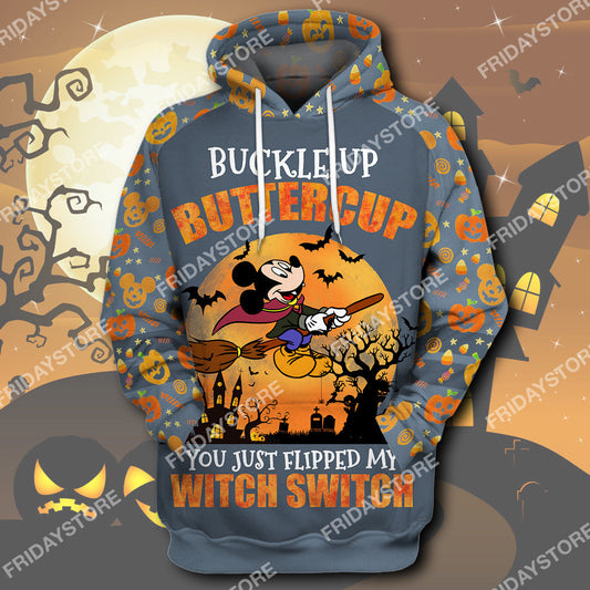  DN T-shirt Buckle Up Buttercup You Just Flipped My Witch Switch T-shirt High Quality DN MK Mouse Hoodie Sweater Tank