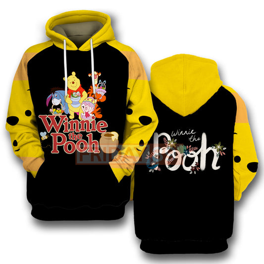 WTP T-shirt Winnie-the-Pooh and Friends Tigger Eeyore Piglet Cartoon 3D T-shirt DN Hoodie Sweater Tank