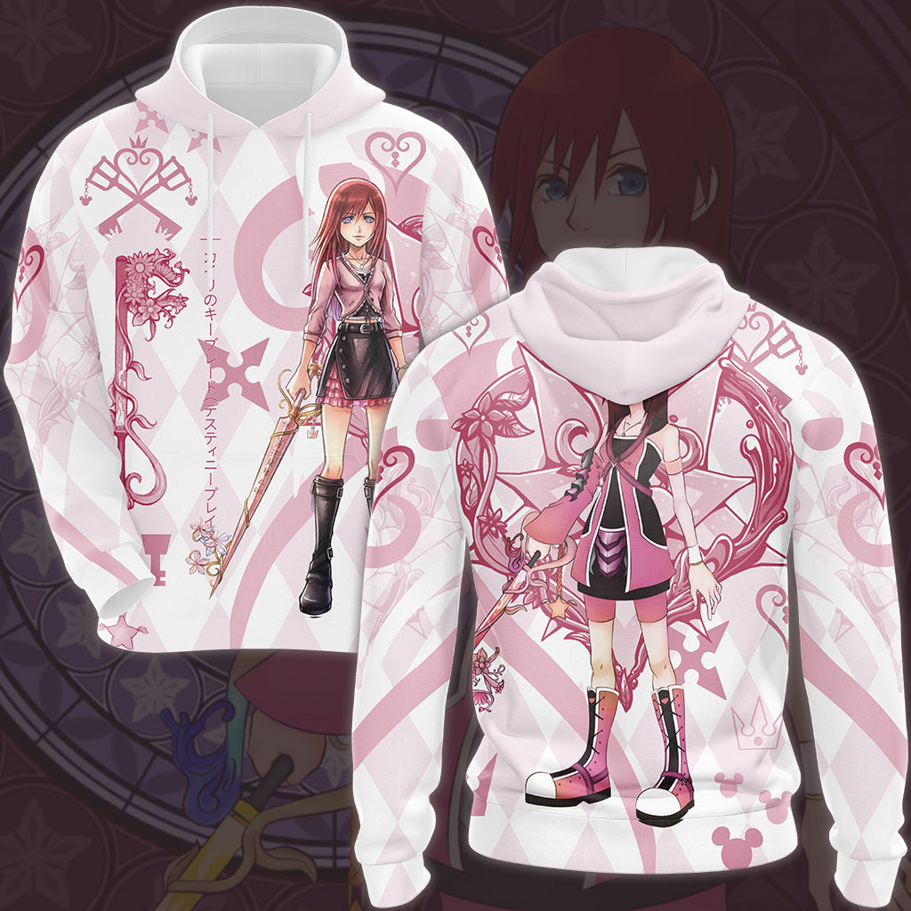 Kingdom Hearts Kairi Video Game All Over Printed T-shirt Tank Top Zip Hoodie Pullover Hoodie Hawaiian Shirt Beach Shorts Joggers