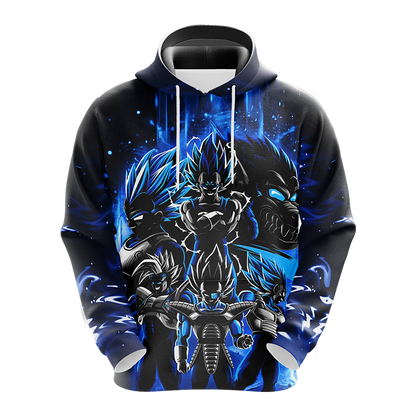  Dragon Ball T-shirt Dragon Ball Vegeta Glowing Blue 3d T-shirt Dragon Ball Hoodie  