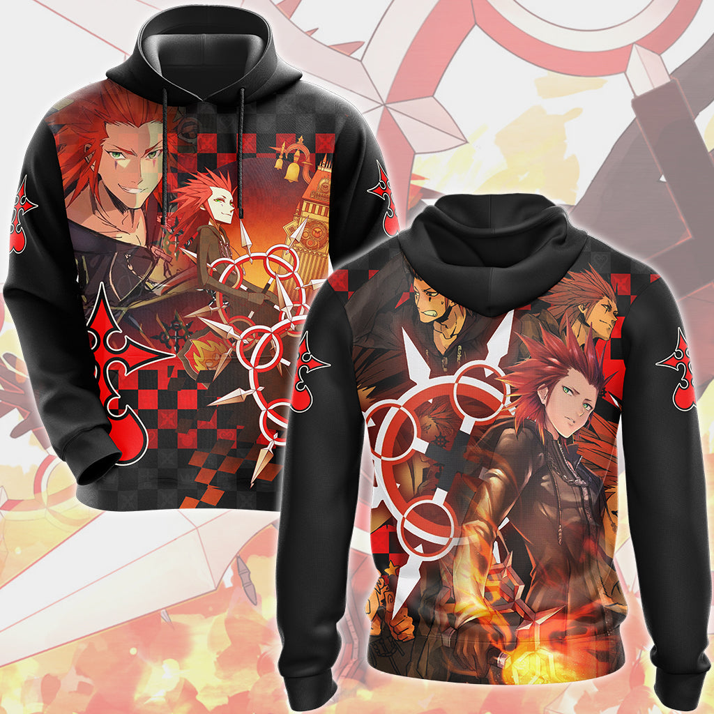 Kingdom Hearts Axel Video Game All Over Printed T-shirt Tank Top Zip Hoodie Pullover Hoodie Hawaiian Shirt Beach Shorts Joggers